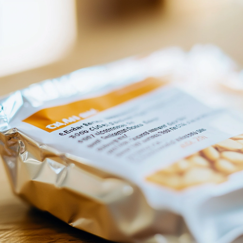 Приклад етикетки харчового продукту з позначеннями
